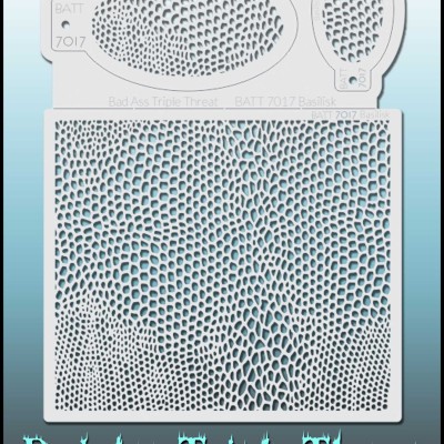 Bad Ass Triple Threat Stencil 7017